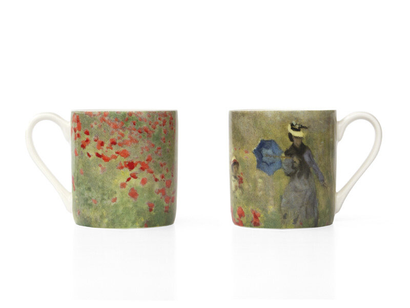 Espresso set, Claude Monet, Field with Poppies