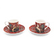 Espresso set, tapestry The Lady and the Unicorn