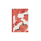 Cotton Sewn Notebook , A5,  Woman's Haori with White and Red Cranes