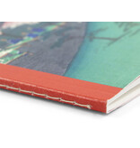 Cotton Sewn Notebook , A5,  Hiroshige, Mount Fuji from Meguro