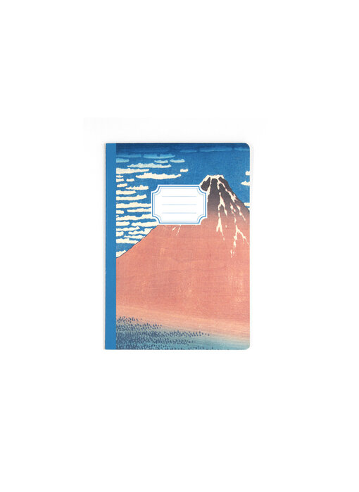 Cotton Sewn Notebook , A5,  Hokusai,  Fine Wind, Clear Morning