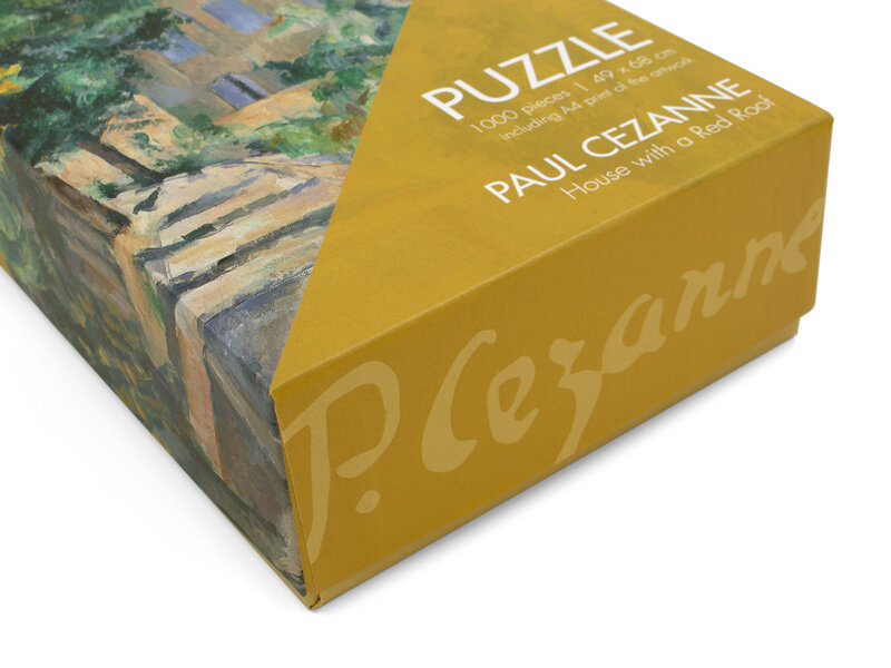 Puzzle, 1000 Teile, Paul Cézanne, Haus mit rotem Dach