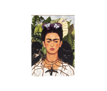 Leeres notepad A6,Frida Kahlo, Selbstporträt   -Kolibri