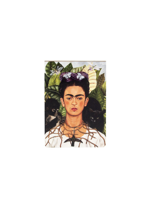 Blanco notepad A6, Frida Kahlo, Zelfportret  -kolibrie