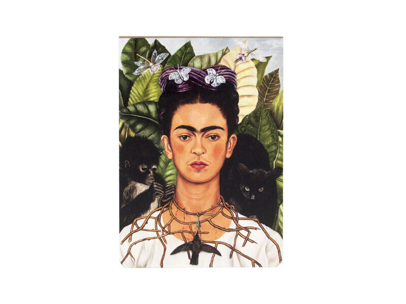Bloc-notes vierge A6, Frida Kahlo, Autoportrait   -colibri
