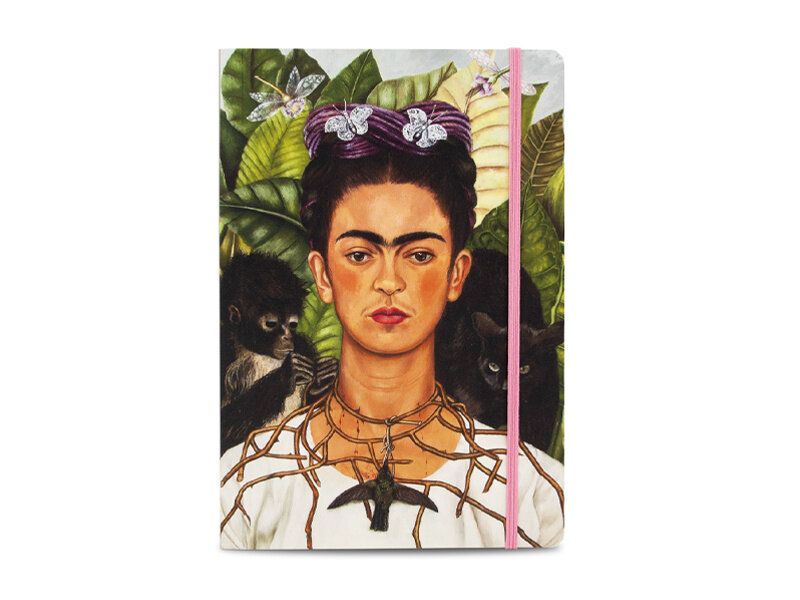 Softcover-Notizbuch, A5,   Frida Kahlo, Selbstporträt   -Kolibri