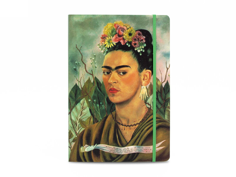 Softcover-Notizbuch, A5,   Frida Kahlo, Selbstporträt  -Dr Eloesser