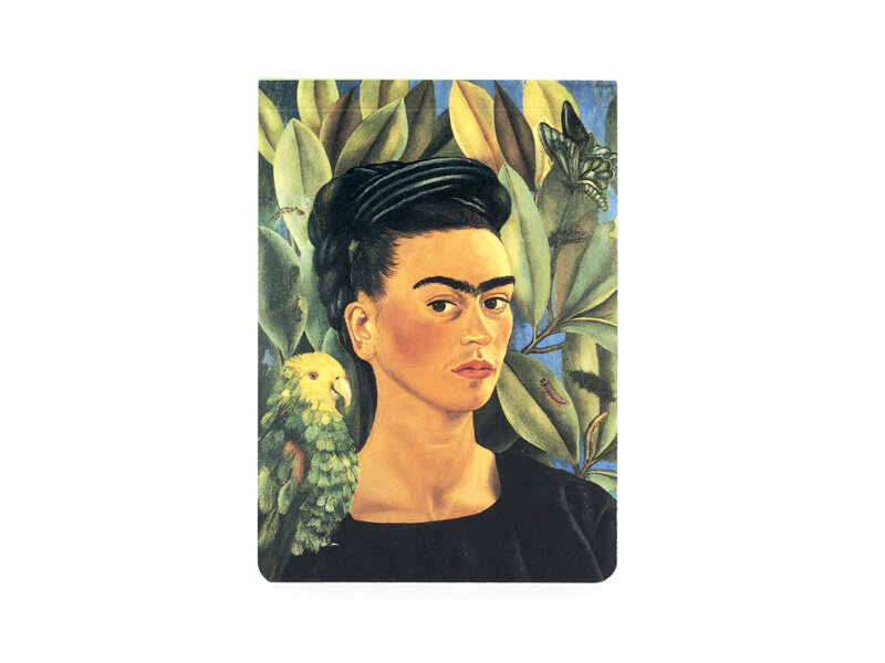 Bloc de notas en blanco A6,  Frida Kahlo, Autorretrato  -Bonito