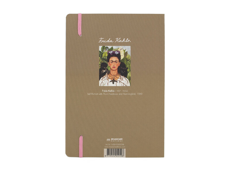 Softcover-Notizbuch, A5,   Frida Kahlo, Selbstporträt   -Kolibri