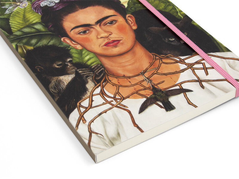 Softcover-Notizbuch, A5,   Frida Kahlo, Selbstporträt   -Kolibri