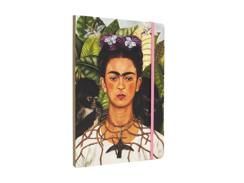 Softcover-Notizbuch, A5,   Frida Kahlo, Selbstporträt   -Kolibri