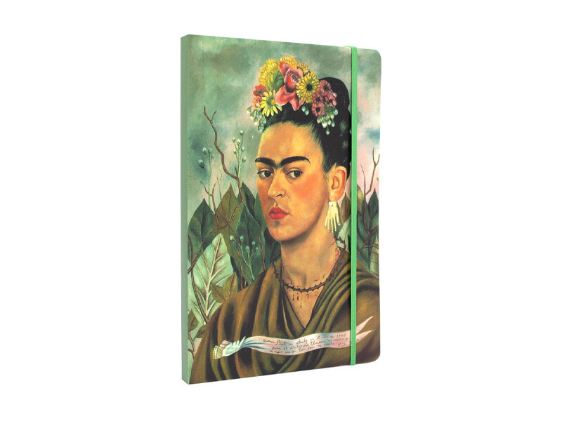 Softcover notitieboekje, A5,  Frida Kahlo, Zelfportret -Dr Eloesser