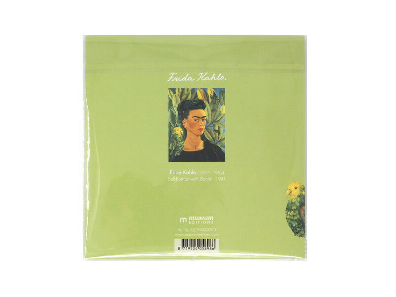 Lens cloth, 15x15 cm,   Frida kahlo, Self-Portrait with Bonito