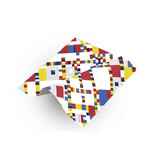 Essui-verres, 15 x 15 cm,  Mondrian - Boogie Woogie