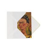 Carte double avec enveloppe, Frida Kahlo, Autoportrait avec singe et perroquet