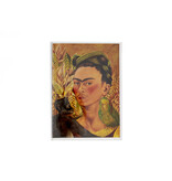 Carte double avec enveloppe, Frida Kahlo, Autoportrait avec singe et perroquet