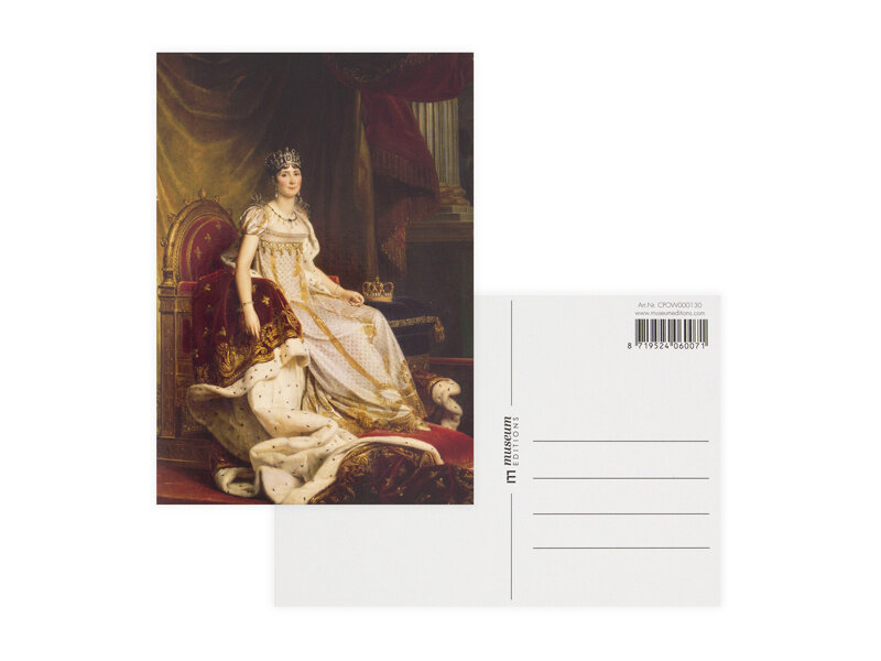 Carte postale, 10 x 15 cm, l'impératrice Joséphine en costume de couronnement
