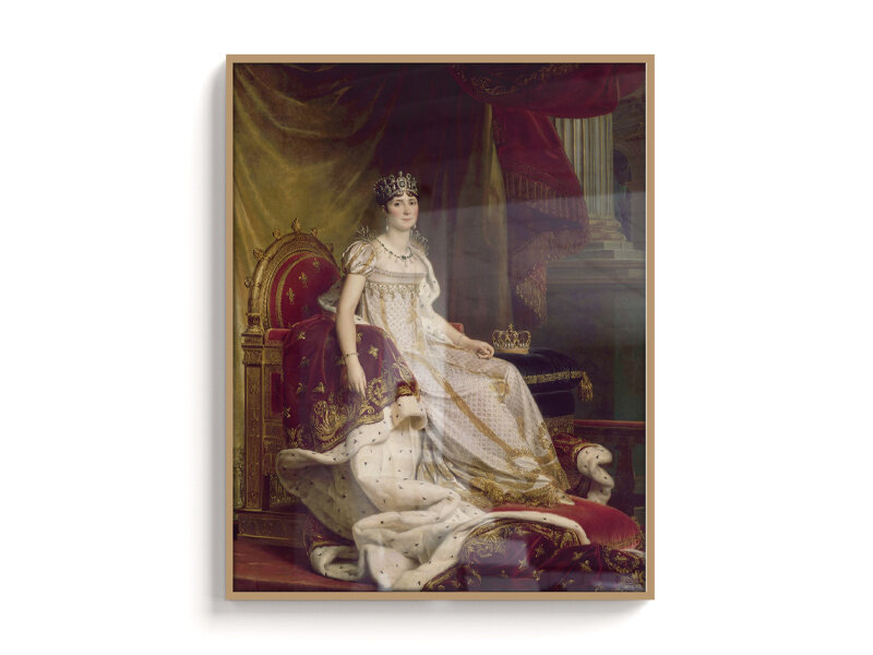 Mini póster, A3, la emperatriz Josefina con traje de coronación