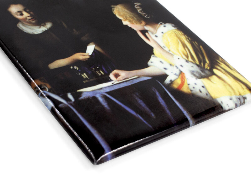 Kühlschrankmagnet, Dame und Magd, Vermeer