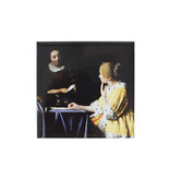Kühlschrankmagnet, Dame und Magd, Vermeer