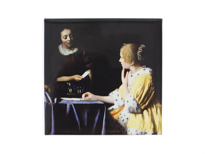 Kühlschrankmagnet, Dame und Magd, Vermeer