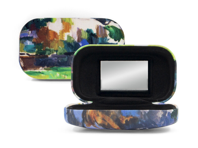 Lipstick-lens-reis doosje, Paul Cezanne,  De tuin van Lauves