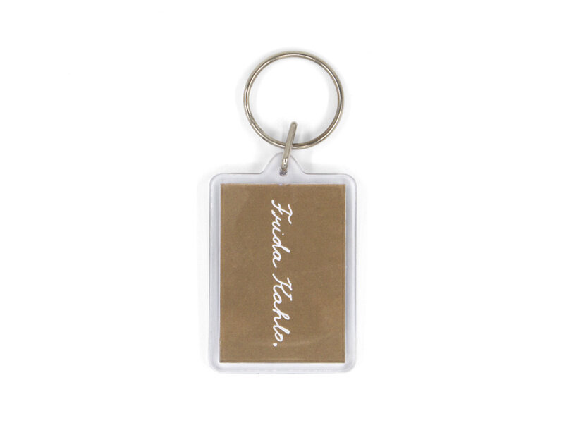 Sleutelhanger,  Frida Kahlo, Zelfportret met doornenketting en kolibrie