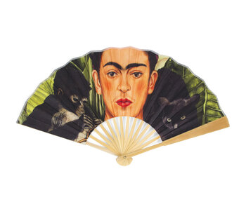Fächer, L, Frida Kahlo, Selbstporträt mit Kolibri