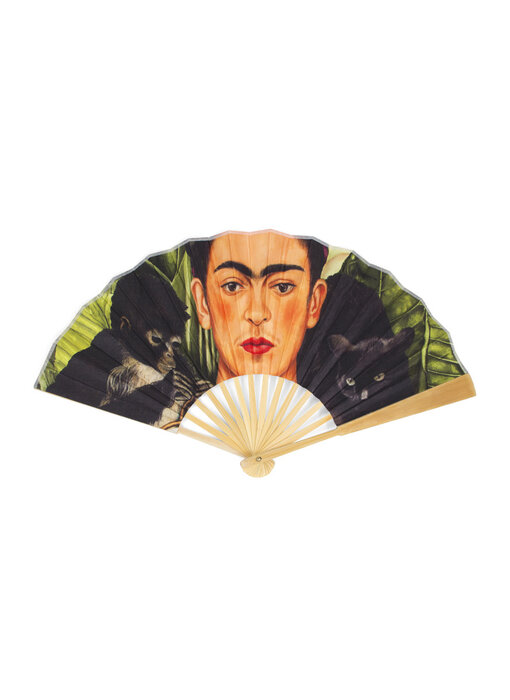Hand Fan, L, Frida Kahlo, Self-Portrait with Hummingbird