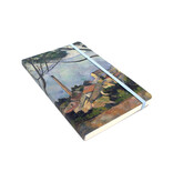 Softcover Notebook A6,Cezanne, The sea at l'Estaque behind the trees