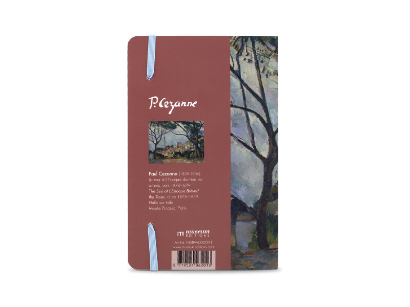 Carnet couverture souple, A6, Cezanne,  La mer à l’Estaque derrière les a