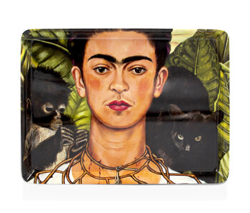 Midi bandeja, (27 x 20 cm), Frida kahlo, painted selfportret,  Bonito