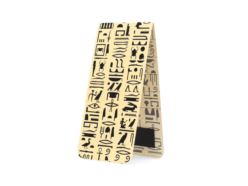 Magnetic bookmark, Hieroglyphs