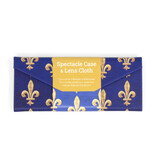 Foldable specatcle case + lens cloth, Fleur de Lys Foldable specatcle case + lens cloth, Fleur de Lys