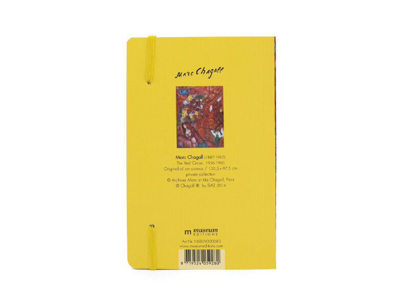 Softcover Notebook A6, Marc Chagall, Red circus