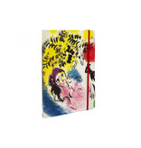 Softcover notitieboekje, A5,  Marc Chagall, Lovers under red sun