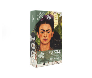 Rompecabezas de 1000 piezas, Frida Kahlo, Autorretrato con collar de espinas y colibrí