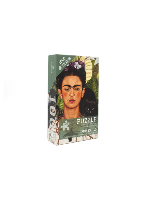 Puzzle, 1000 Teile, Frida Kahlo, Selbstporträt mit Dornenhalsband und Kolibri