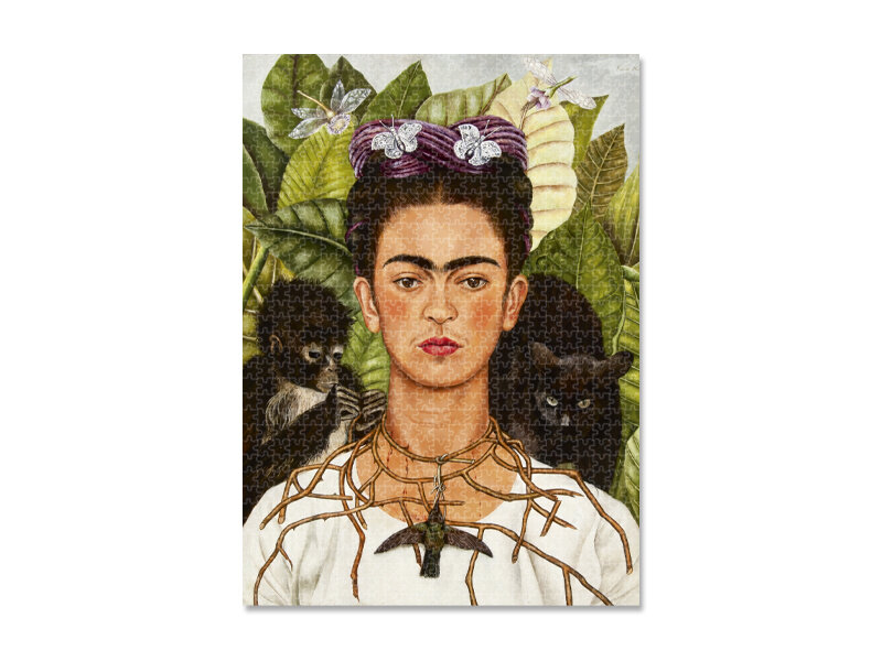 Jigsaw puzzle 1000 pieces, Frida Kahlo, Self portrait with humming bird