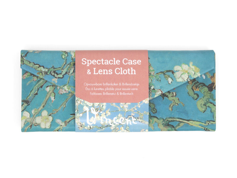Foldable spectacle case+ lens cloth , Vincent van Gogh, Almond Blossom