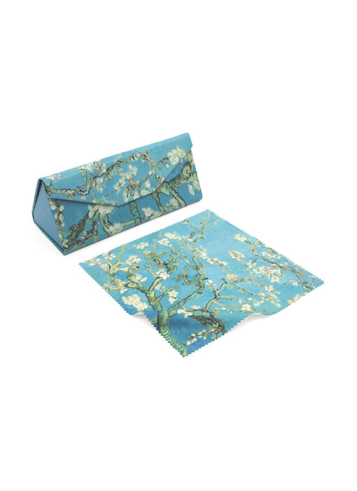 Estuche plegable para gafas  + chiffon à lunettes,Vincent van Gogh,  Almendro en flor