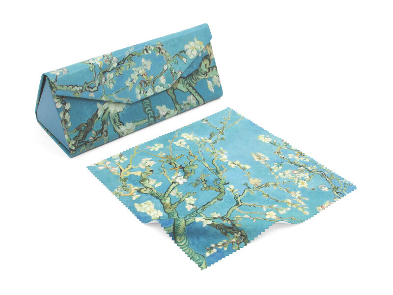 Foldable spectacle case+ lens cloth , Vincent van Gogh, Almond Blossom