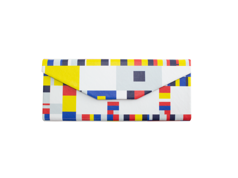 Foldable spectacle case + lens cloth , Mondrian , Boogie Woogie