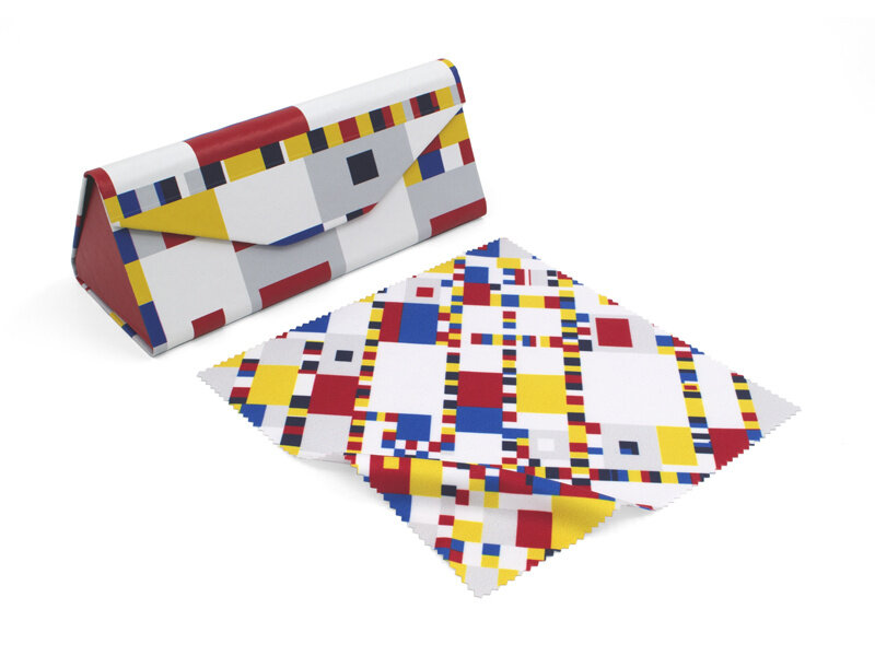 Estuche plegable para gafas  + chiffon à lunettes, Mondrian , Boogie Woogie
