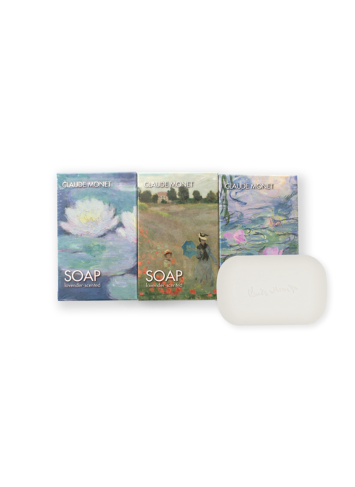 Set mit 3 Seifen, Meisterwerke von Claude Monet