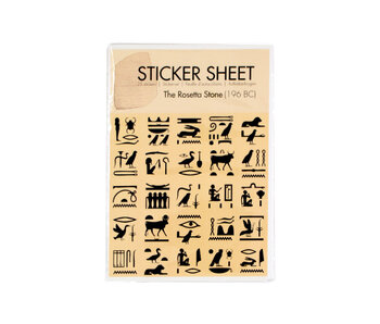 Stickervel, Egyptische  Hiërogliefen
