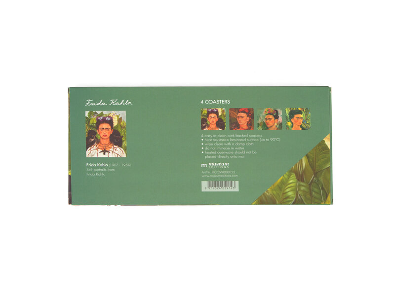 Coasters, set of 4, Frida Kahlo
