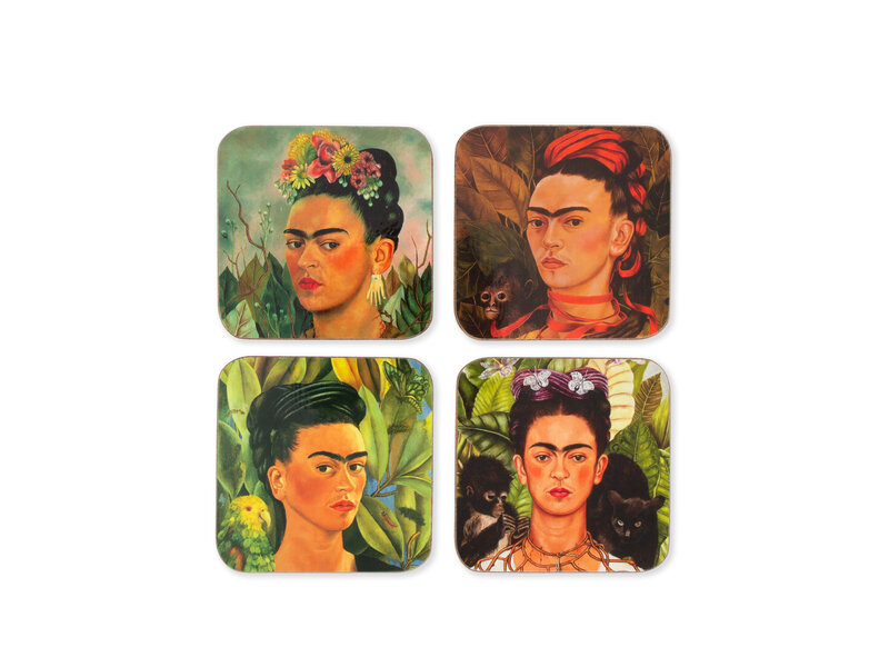Onderzetters , set van 4, Frida Kahlo