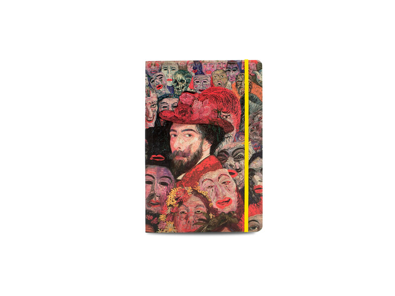 Softcover Books A5 , James Ensor, Self-Portrait with Masks