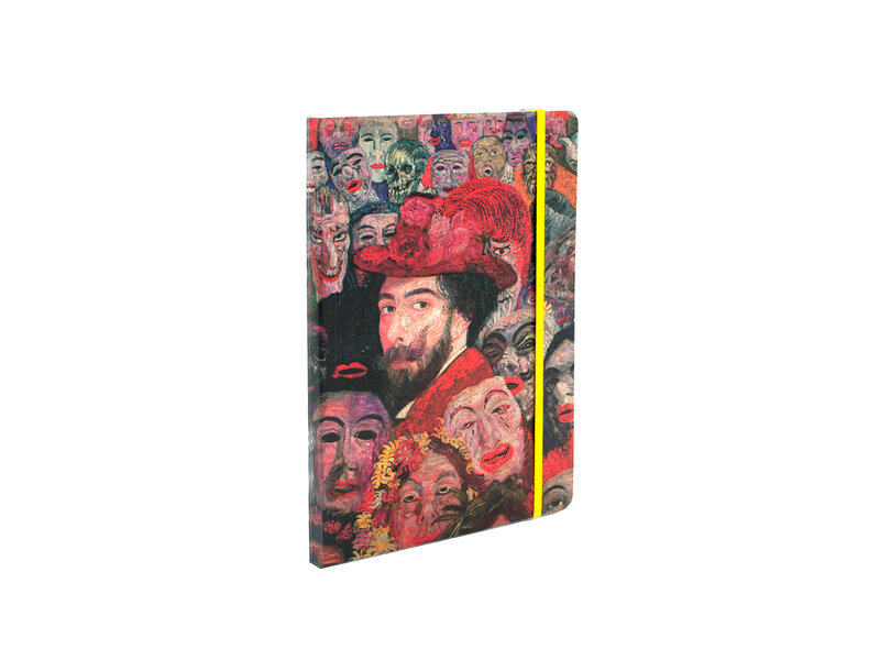 Softcover Books A5 , James Ensor, Self-Portrait with Masks
